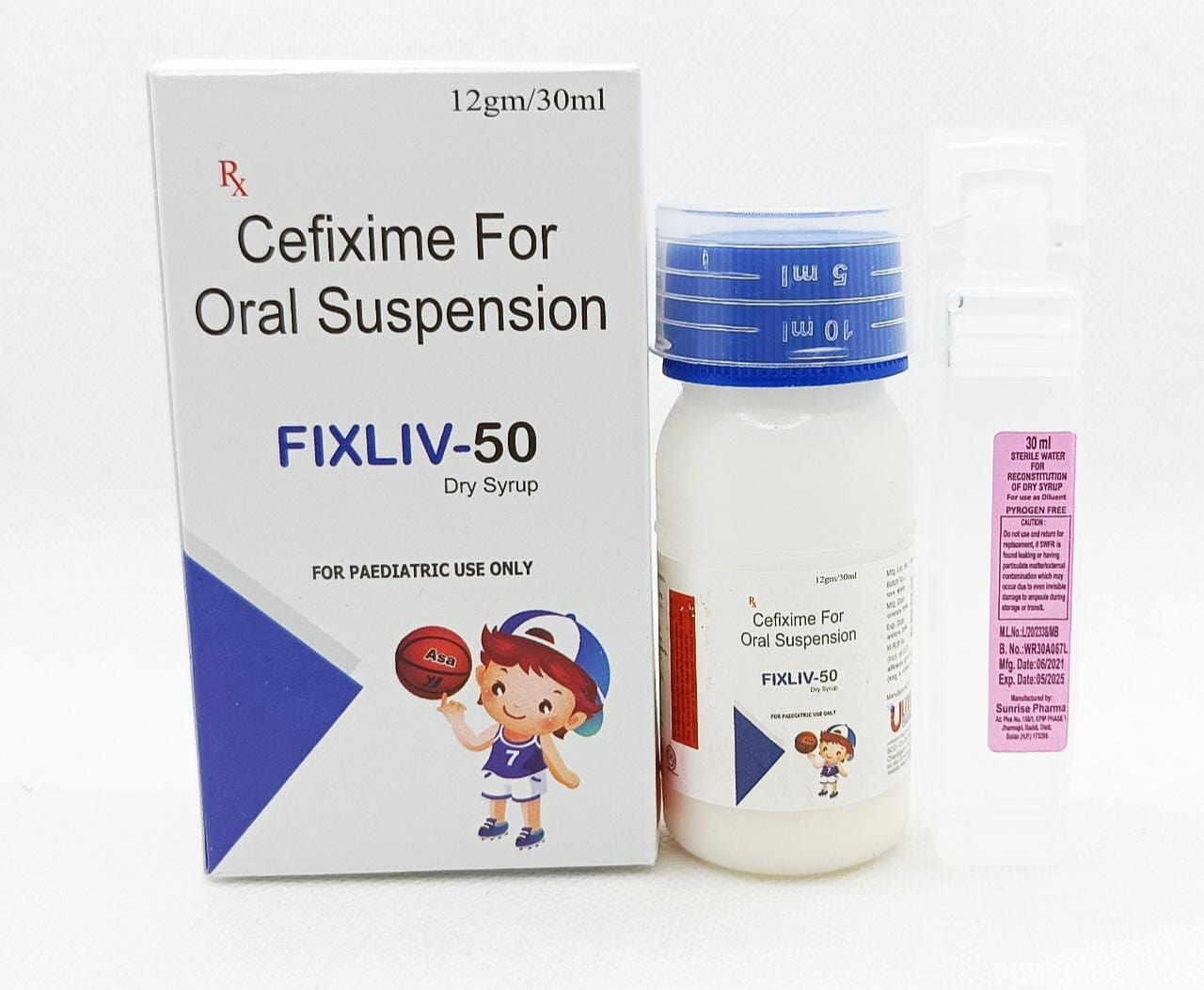 Cefixime Oral Suspension IP 50mg per 5ml