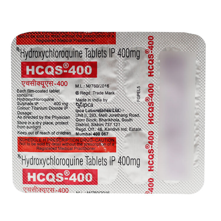 Hydroxychloroquine Tablet IP 400 mg