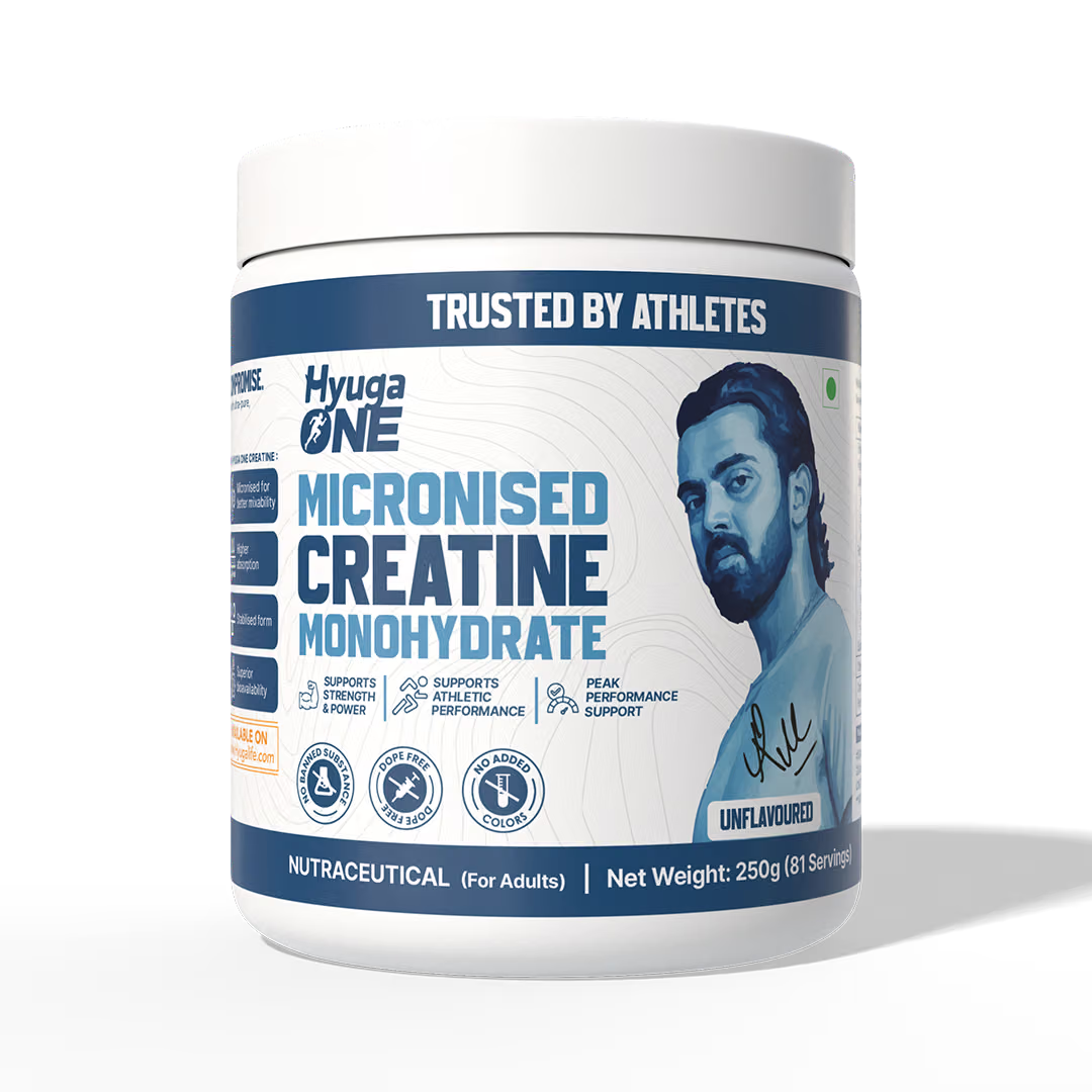 HYUGAONE Micronised Creatine Monohydrate 100g | Pure Creatine Powder for Strength & Muscle Performance