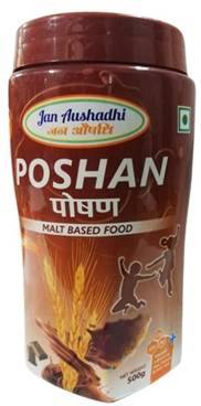 Janaushadhi Poshan (Malt based food, 500gm) 1's Jar