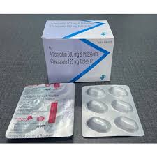 Amoxycillin 500mg and Potassium Clavulanate 125mg Tablets IP (625)