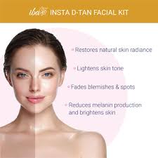 D-Tan Facial Kit (6 Steps Single Use) | For Tan Removal and Glow | 6 Steps Single Use Kit | Salone Like Results | Halal Certified & Vegan Makeup