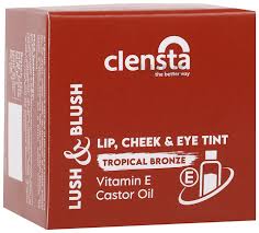 Clensta Lip Cheek Tint, With Goodness Of Vitamin E & Castor Oil, Nourishes & Hydrates Dry Chapped Lips, Blush & Eyeshadow For Women & Girls|Matte Finish (5 G)