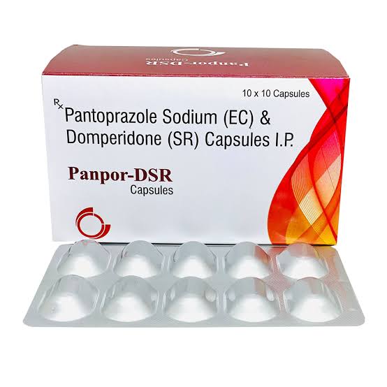 Pantoprazole 40mg (Gastro-resistant) and Domperidone 30mg (Prolonged Release) Capsules IP