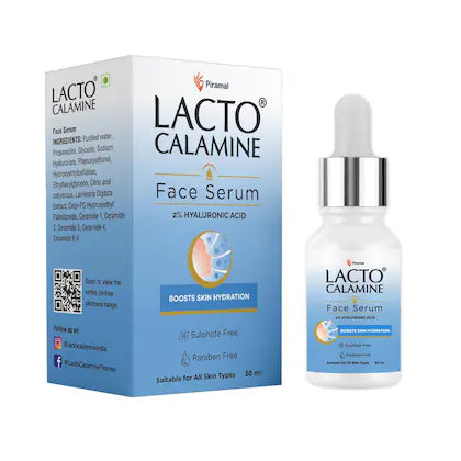 Lacto Calamine 2% Hyaluronic acid face serum,30ml