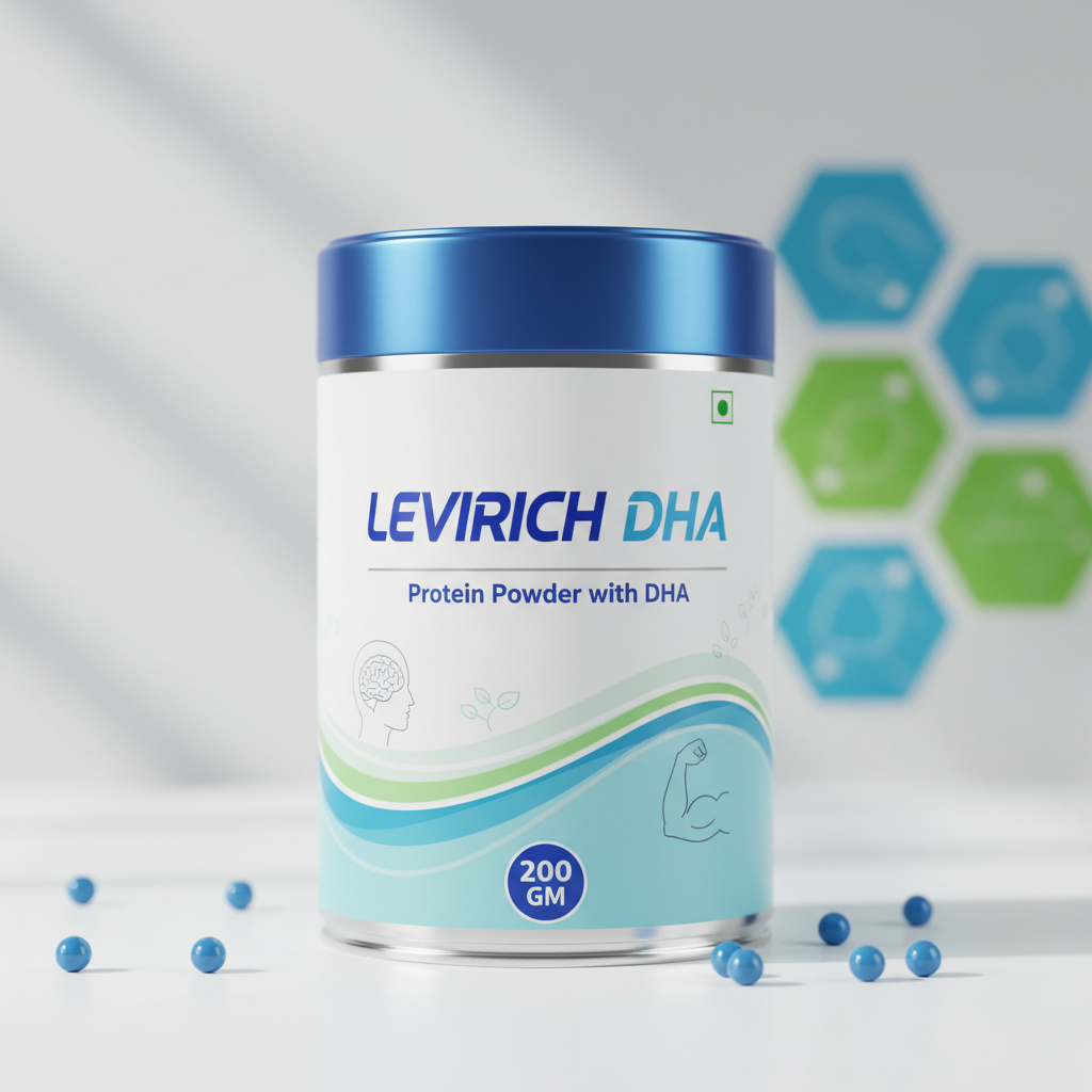LEVIRICH DHA: Protein Powder with DHA (200 GM)