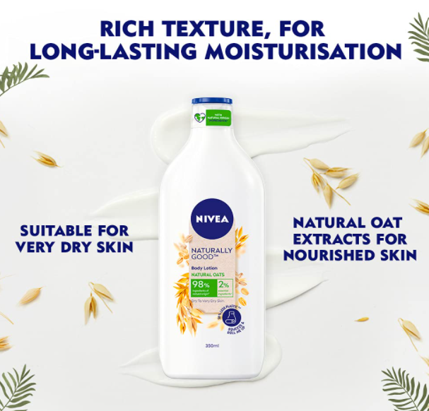 NIVEA Naturally Good Natural Oats Body Lotion (85 ml)