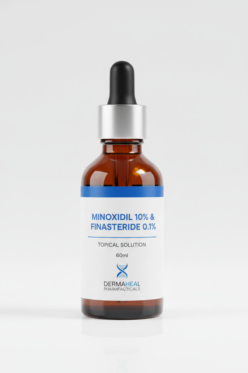 Minoxidil 10% and Finasteride 0.1% Topical Solution (60 ml)