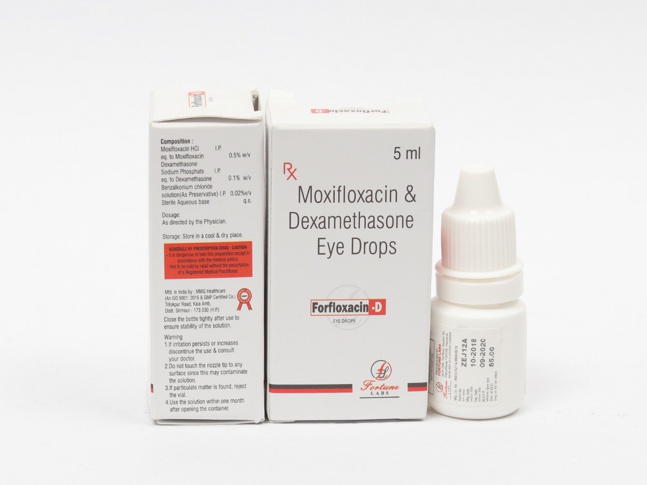 Moxifloxacin 0.5% w/v and Dexamethasone 0.1% w/v Eye Drops