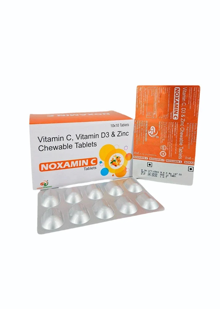 Vitamin C, Vitamin D3 & Zinc Chewable Tablet