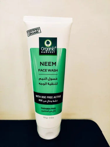 Organic Harvest Neem with BSE Free Active Face Wash 100ml