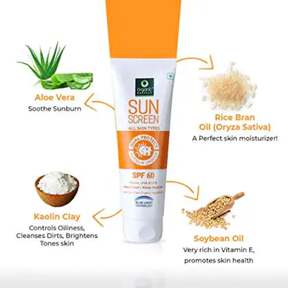 Organic Harvest Sunscreen SPF 60 For All Skin Type - 50gm