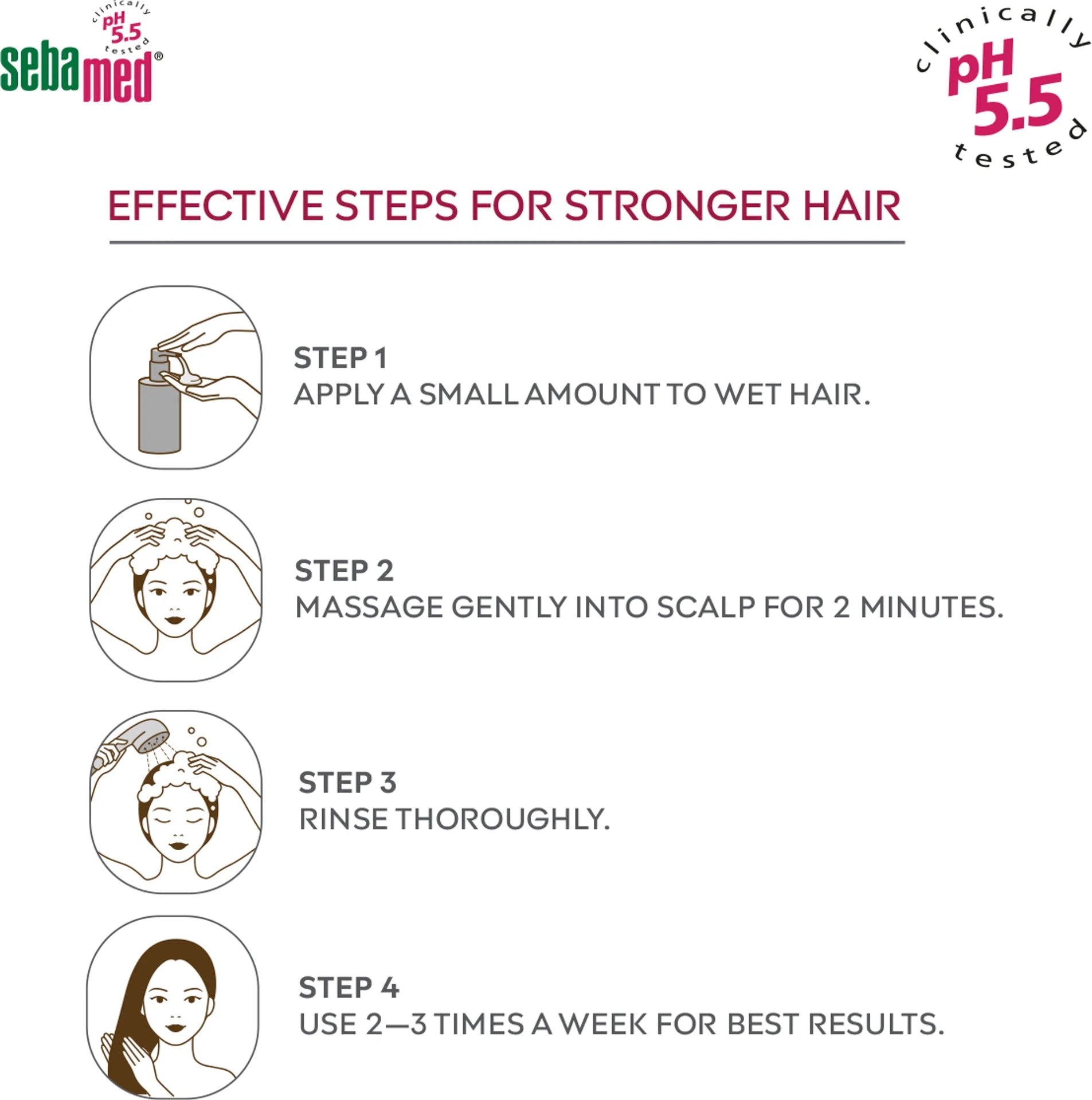Sebamed Anti-Hairloss Shampoo | pH 5.5 | Reduces Hair Loss | 200ml