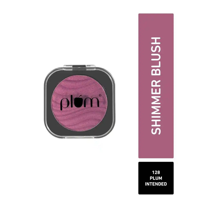 Plum Cheek-A-Boo Shimmer Blush | Highly Pigmented | Effortless Blending | 100% Vegan & Cruelty Free