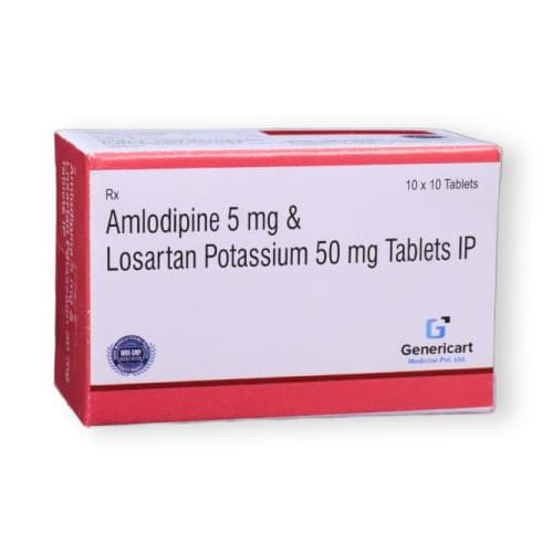 Losartan 50mg and Amlodipine 5mg Tablets IP