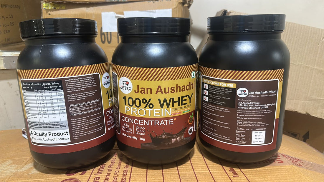 Jan Aushadhi Vitran Protein Powder (100% Whey Protein)