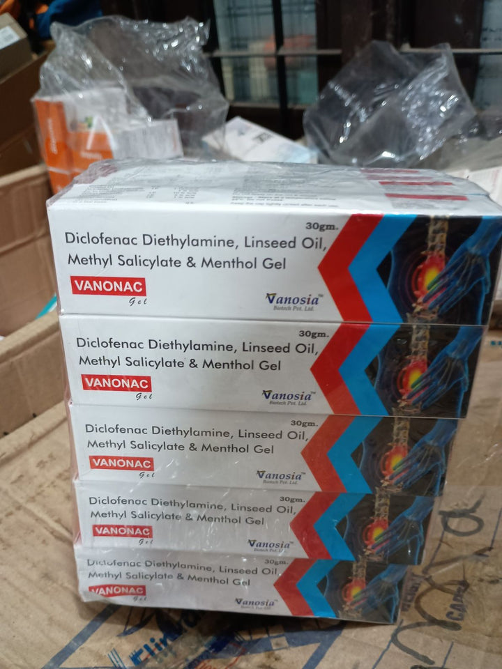 Diclofenac 1.16%w/w, Linseed Oil 3%w/w, Methyl Salicylate 10%w/w and Menthol 5%w/w Gel