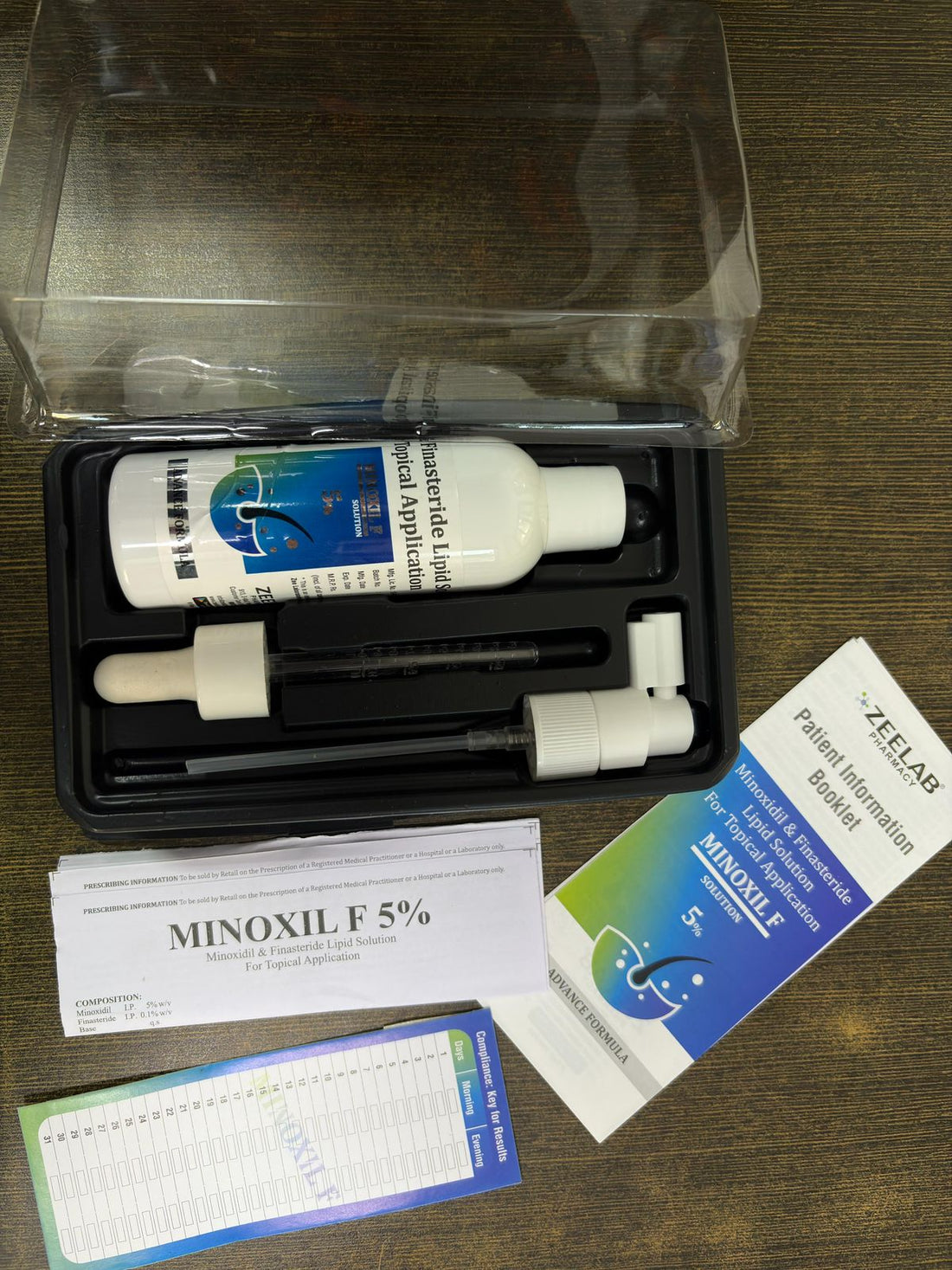 Minoxidil 5% and Finasteride 0.1% Topical Solution 60 ml