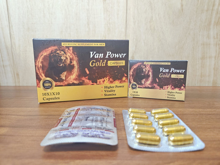 VANOSIA Van Power Gold | Natural Supplement for Sexual Wellness & Endurance (1x10 Capsules)