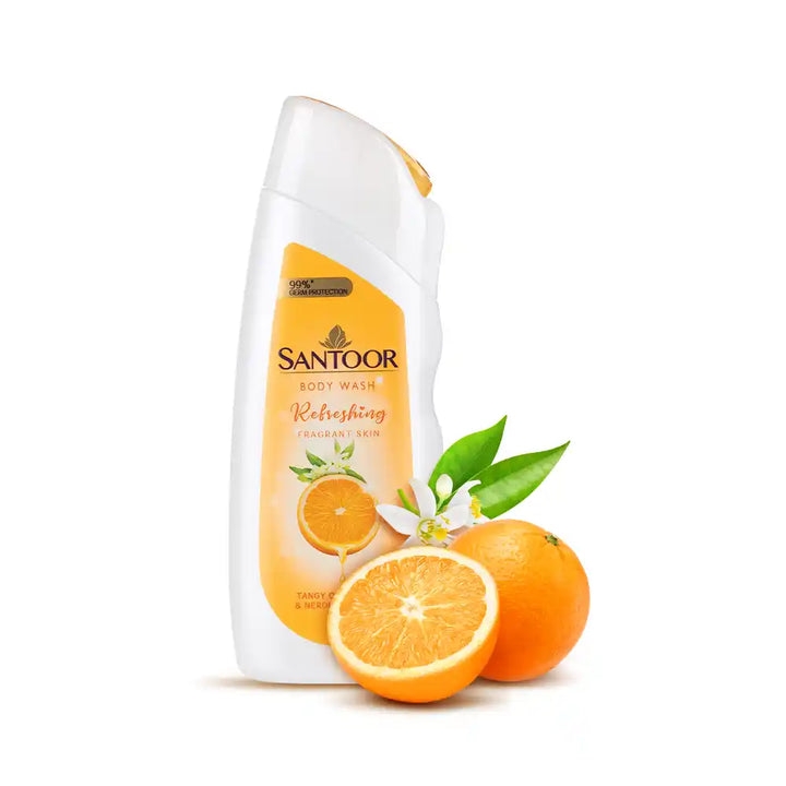 Santoor Shower Gels Refreshing Skin Body Wash, ,230ml