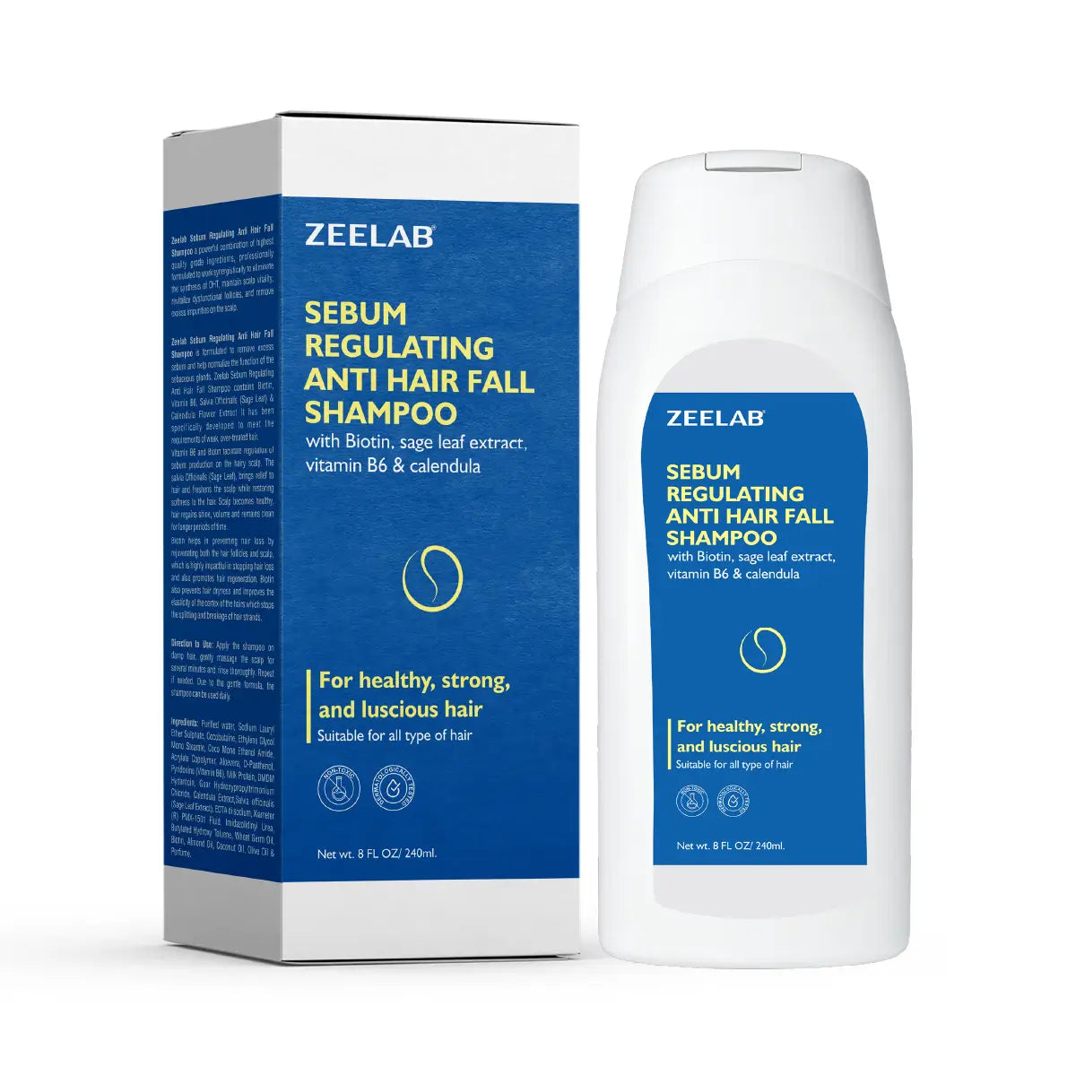 Zeelab Sebum Regulating Anti Hair Fall Shampoo
