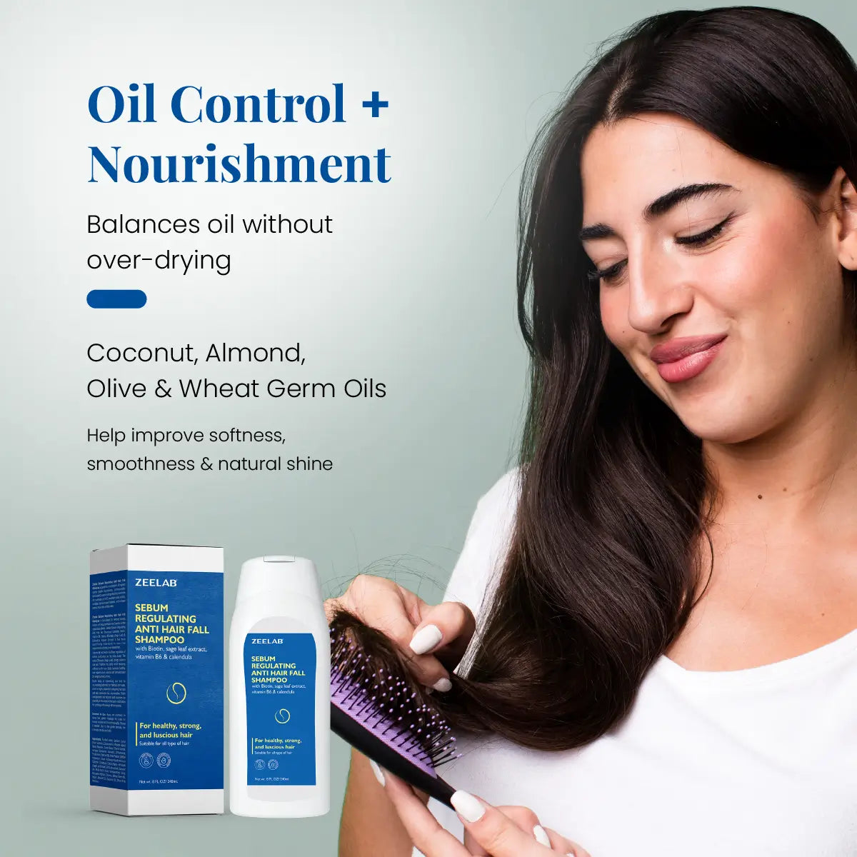 Zeelab Sebum Regulating Anti Hair Fall Shampoo