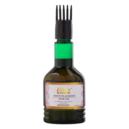Victoria London Onion Blackseed Hair Oil| Promotes Hair Growth & Reduces Hair Fall | Strengthens Roots & Nourishes Scalp | Paraben-Free & Infused with Natural Ingredients