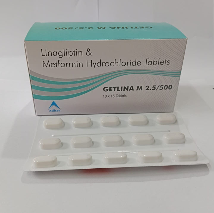 Linagliptin 2.5mg and Metformin Hydrochloride 500mg Tablets