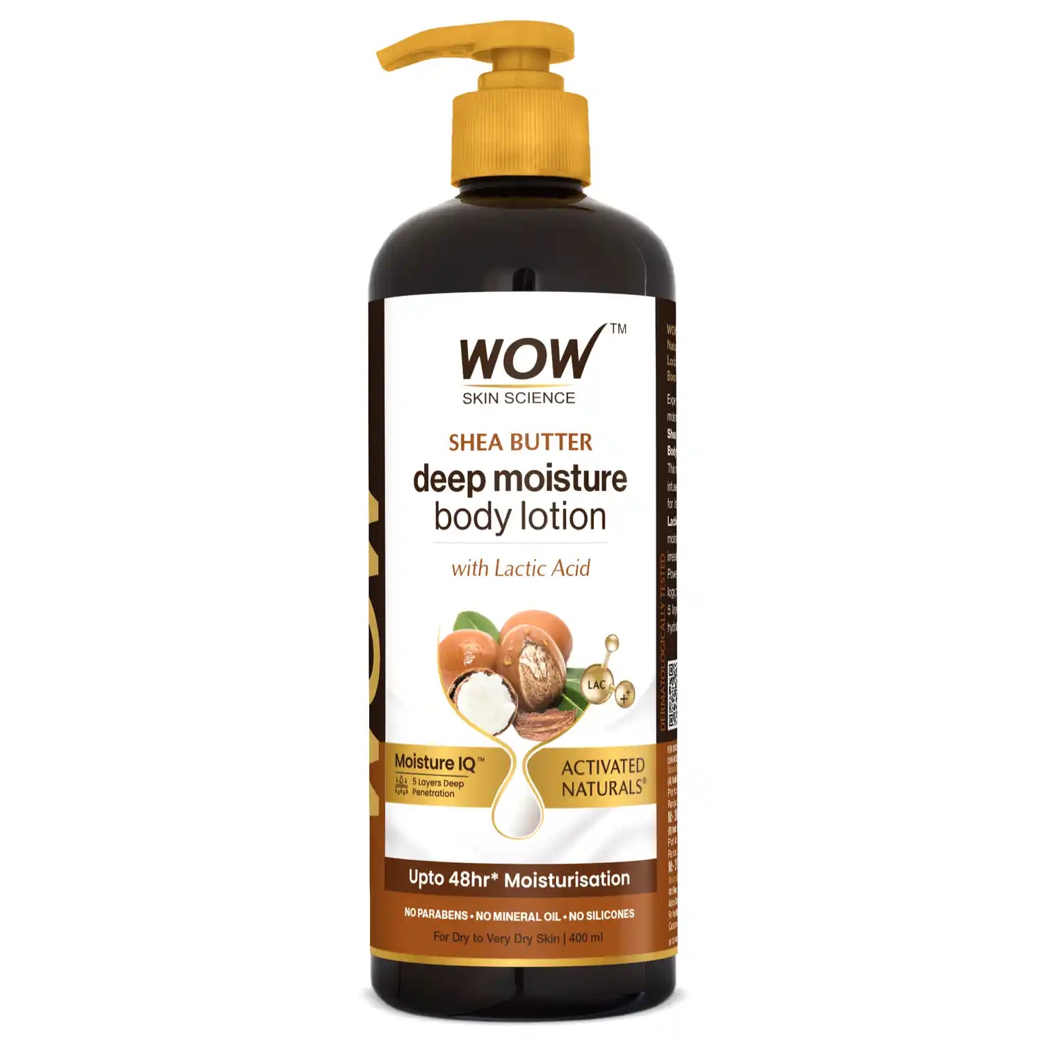 WOW SKIN SCIENCE Shea & Cocoa Butter Moisturizing  Body Lotion 400ml