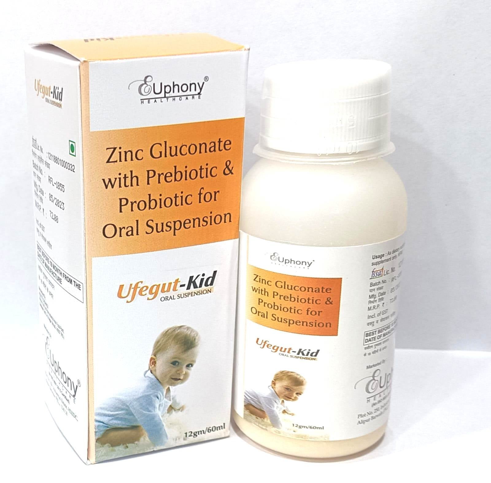 Zinc Gluconate with PreBiotic & Probiotic for Oral Suspension (Kids)