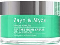 ZM Zayn and Myza Tea Tree Night Cream With Salicylic Acid  for acne prone skin 50g
